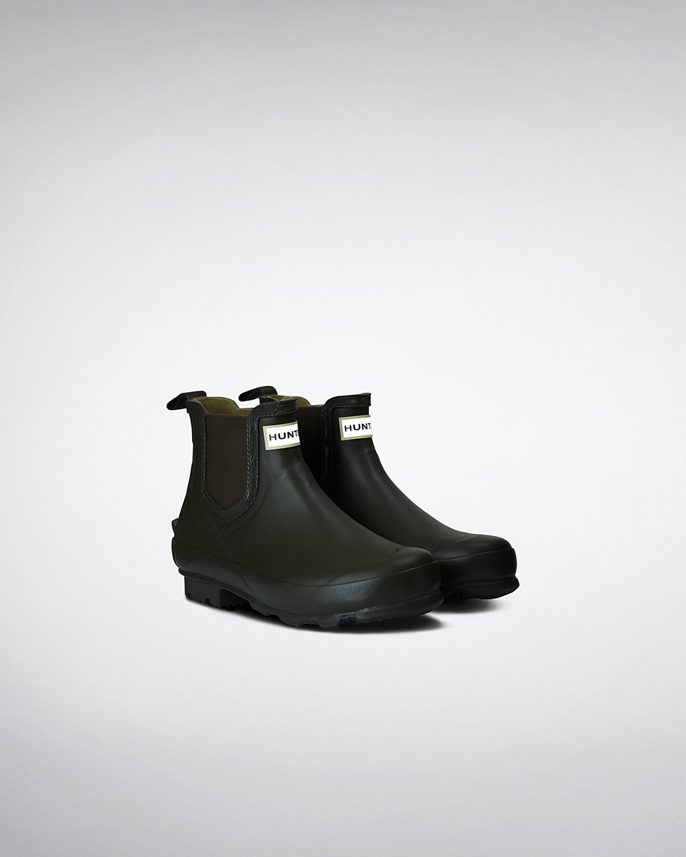 Chelsea Boots Dam - Hunter Norris - Mörk Olivgröna - 368945-RBW